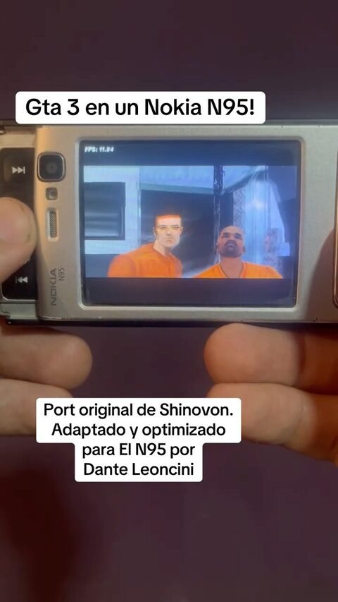 GTA 3 on a Nokia N95. Progress from 4/5/2026 #gta